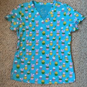 Maevn Easter Scrub Top
